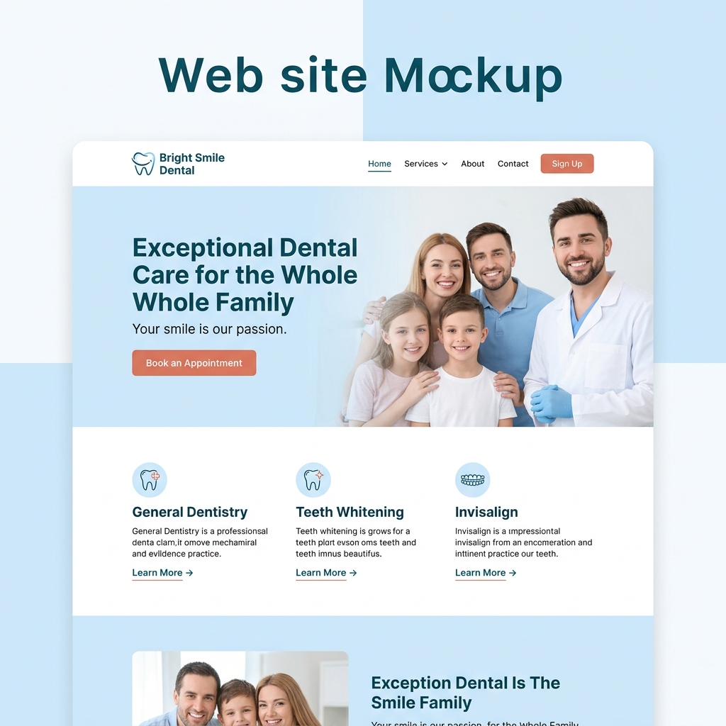 Bright Smile Dental website preview